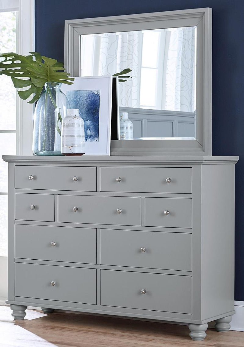 Aspenhome Cambridge Mirror in Gray - Furniture City (CA)l