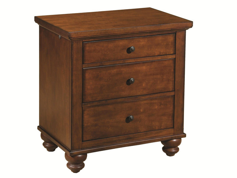 Aspenhome Cambridge Liv360 Nightstand in Brown Cherry ICB-450-BCH - Furniture City (CA)l