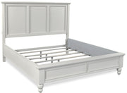 Aspenhome Cambridge California King Panel Bed in Grey - Furniture City (CA)l
