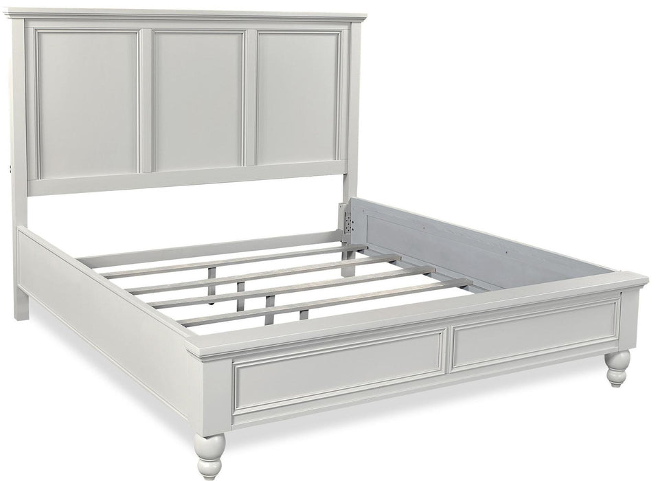 Aspenhome Cambridge King Panel Bed in Grey