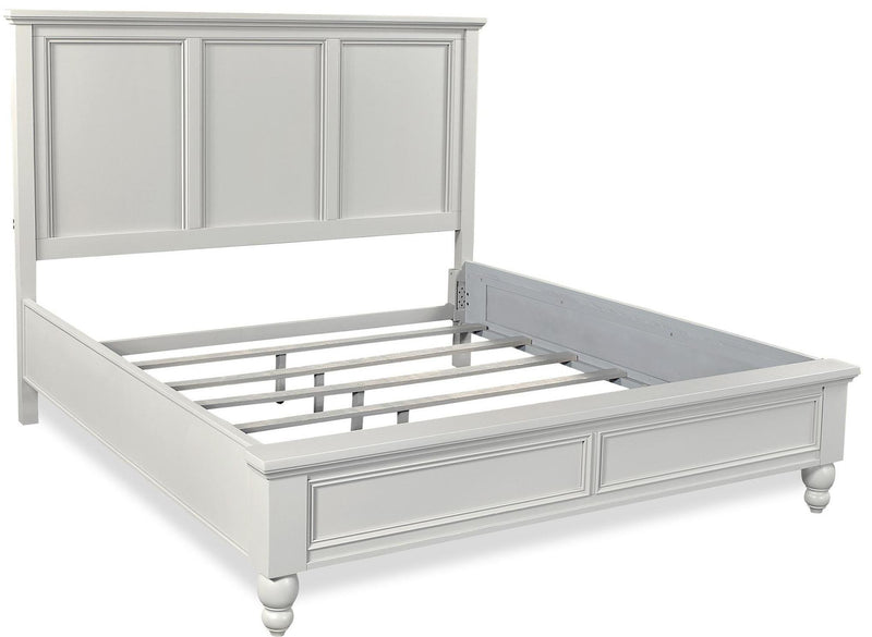 Aspenhome Cambridge King Panel Bed in Grey - Furniture City (CA)l