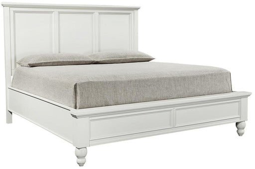Aspenhome Cambridge King Panel Bed in White image
