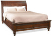 Aspenhome Cambridge Queen Sleigh Bed in Brown Cherry image