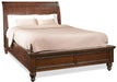 Aspenhome Cambridge King Sleigh Bed in Brown Cherry image