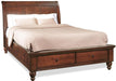 Aspenhome Cambridge California King Sleigh Storage Bed in Brown Cherry image