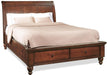 Aspenhome Cambridge Queen Sleigh Storage Bed in Brown Cherry image