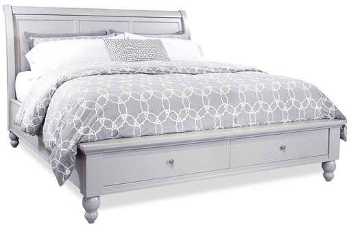 Aspenhome Cambridge King Sleigh Storage Bed in Grey image