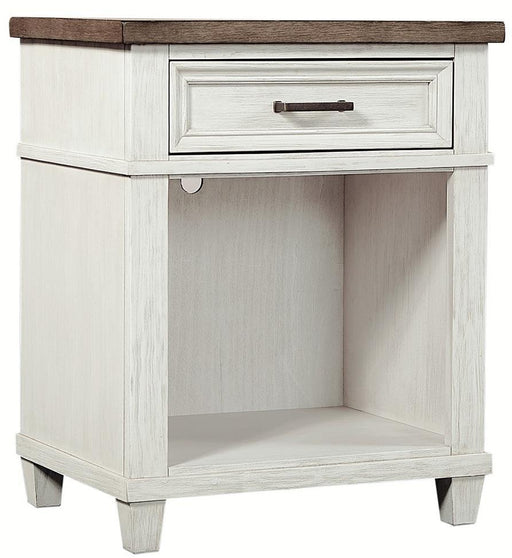 Aspenhome Caraway 1 Drawer Nightstand in Aged Ivory image