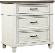 Aspenhome Caraway 2 Drawer Nightstand in Aged Ivory - Furniture City (CA)l