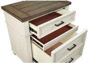 Aspenhome Caraway 2 Drawer Nightstand in Aged Ivory - Furniture City (CA)l