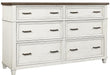 Aspenhome Caraway 6 Drawer Dresser  in Aged Ivory image