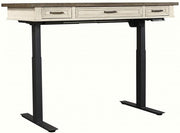 Aspenhome Caraway 60" Lift Desk Top and Base in Aged Ivory - Furniture City (CA)l