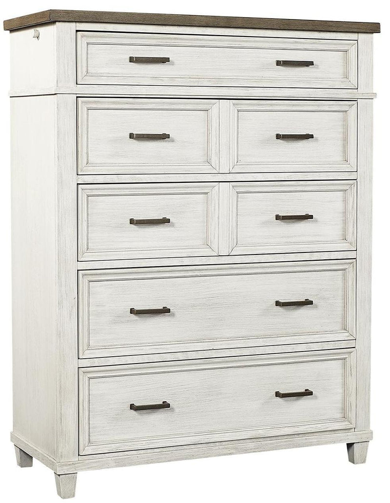 Aspenhome Caraway 7 Drawer Chest in Aged Ivory - Furniture City (CA)l