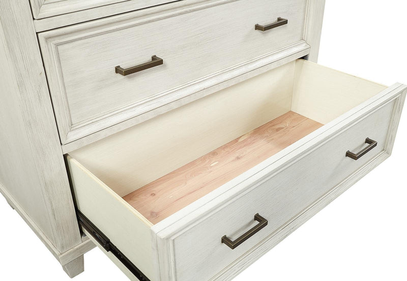 Aspenhome Caraway 7 Drawer Chest in Aged Ivory - Furniture City (CA)l