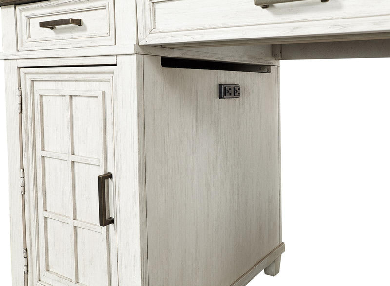 Aspenhome Caraway Counter Height Desk in Aged Ivory - Furniture City (CA)l