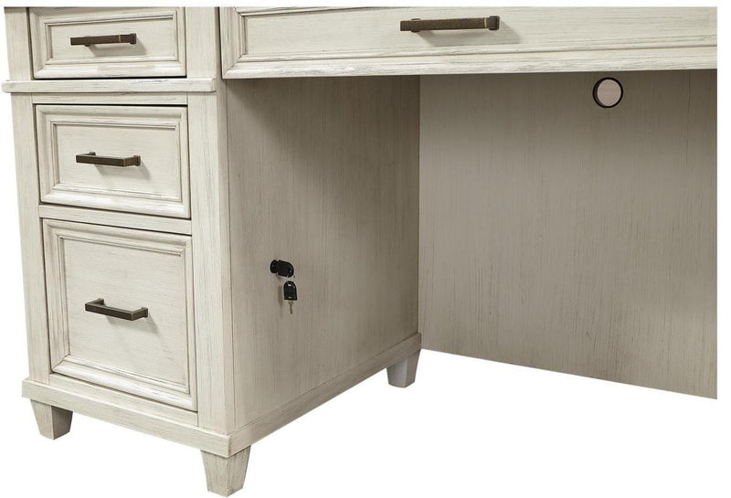 Aspenhome Caraway Credenza & Hutch in Aged Ivory - Furniture City (CA)l