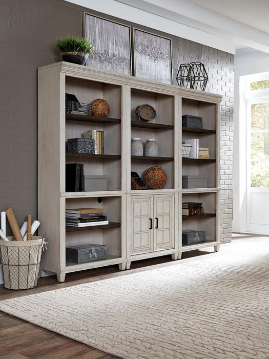 Aspenhome Caraway Door Bookcase in Aged Ivory