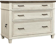 Aspenhome Caraway Lateral File in Aged Ivory - Furniture City (CA)l
