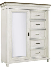 Aspenhome Caraway Sliding Door Chest in Aged Ivory - Furniture City (CA)l