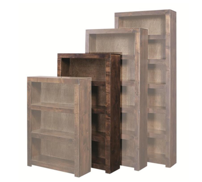 Aspenhome Contemporary Alder 60" Bookcase in Tobacco - Furniture City (CA)l