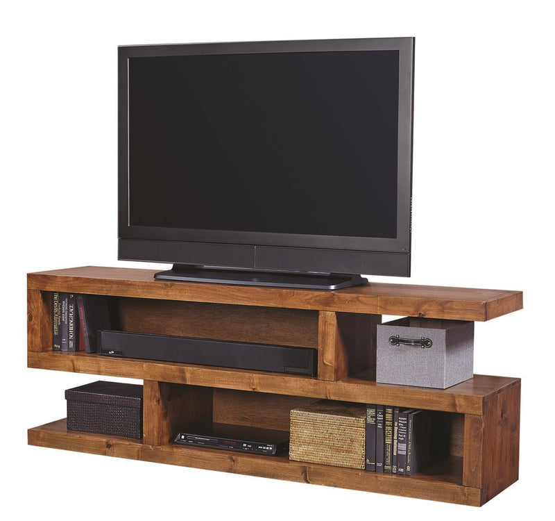 Aspenhome Contemporary Alder 74" Open S Console in Fruitwood - Furniture City (CA)l