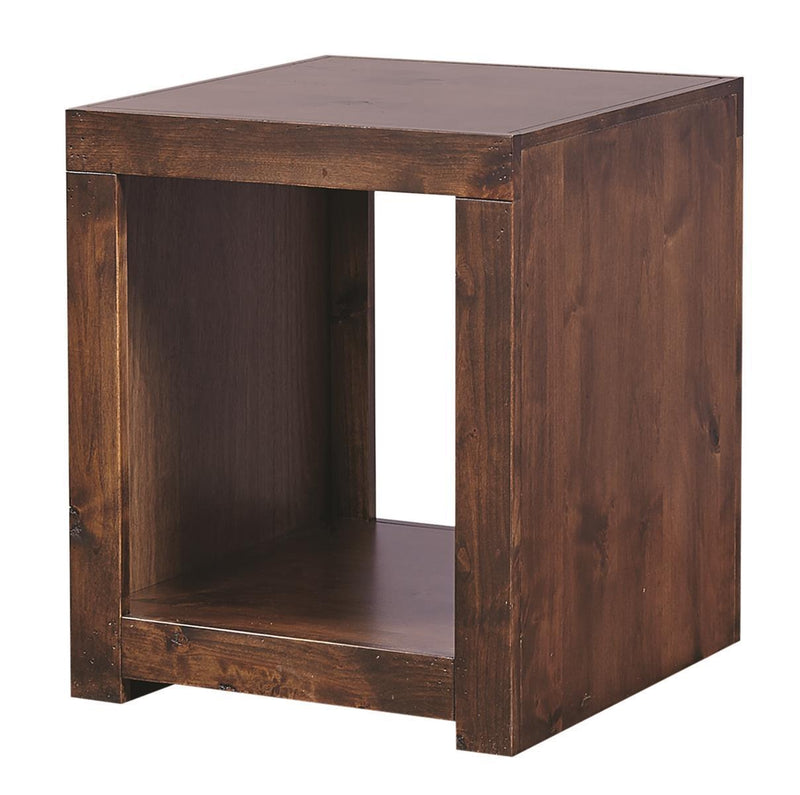 Aspenhome Contemporary Alder End Table in Tobacco - Furniture City (CA)l
