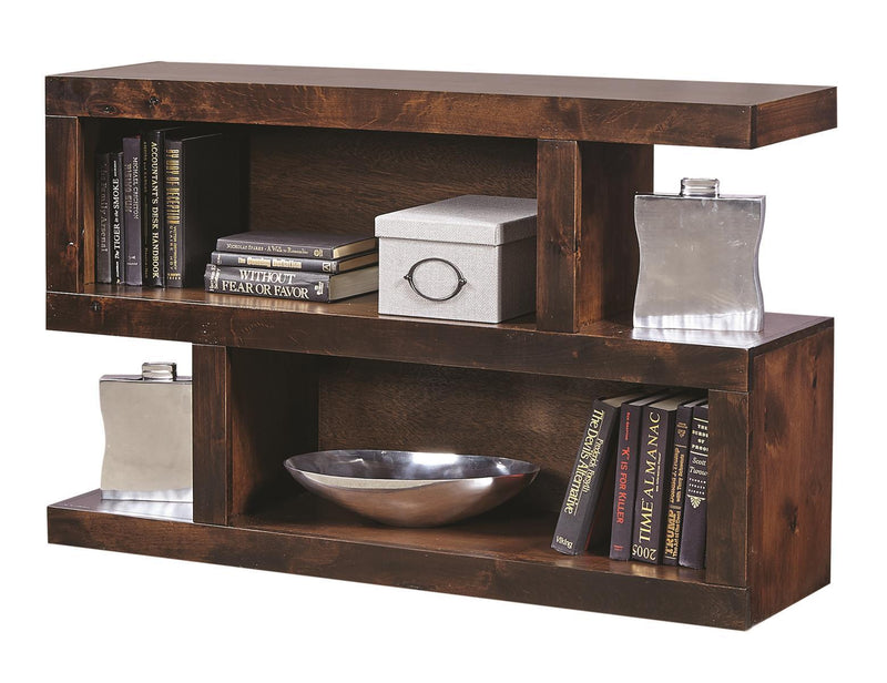 Aspenhome Contemporary Alder S Console Table in Tobacco - Furniture City (CA)l