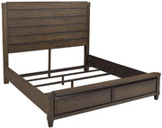 Aspenhome Easton Carlifornia King Panel Bed in Burnt Umber - Furniture City (CA)l