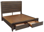 Aspenhome Easton Queen Storage Bed in Burnt Umber - Furniture City (CA)l