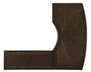 Aspenhome Essex Desk and Reversible Return in Molasses Brown - Furniture City (CA)l