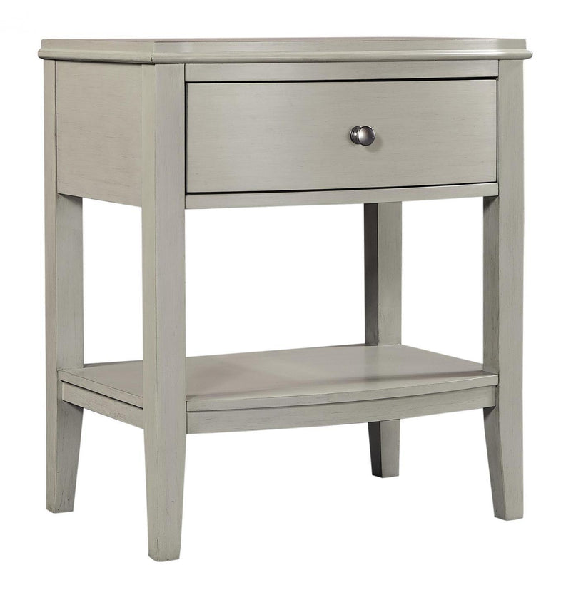 Aspenhome Furniture Charlotte 1 Drawer Nightstand in Shale - Furniture City (CA)l