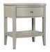 Aspenhome Furniture Charlotte 1 Drawer Nightstand in Shale image