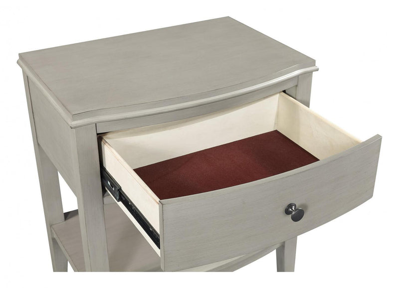 Aspenhome Furniture Charlotte 1 Drawer Nightstand in Shale - Furniture City (CA)l