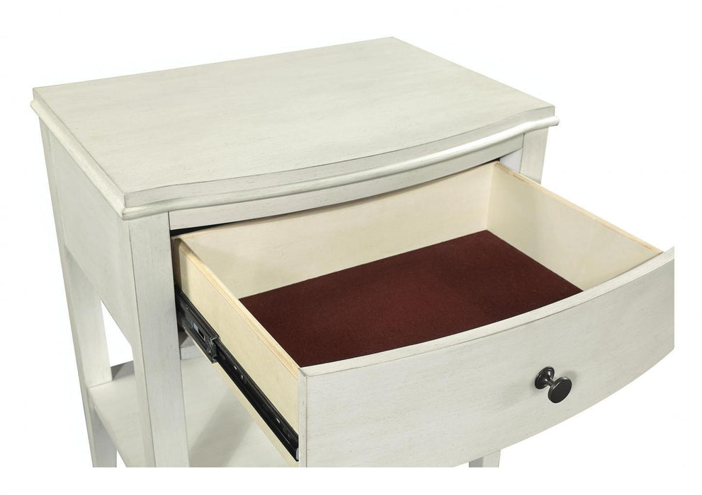 Aspenhome Furniture Charlotte 1 Drawer Nightstand in White
