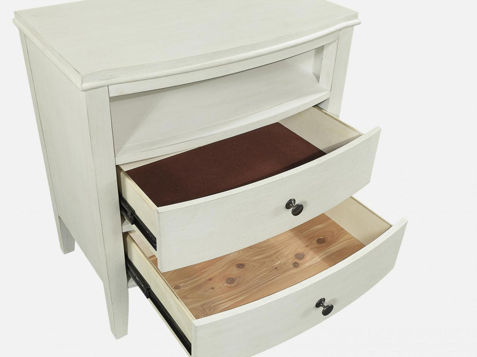 Aspenhome Furniture Charlotte 2 Drawer Nightstand in White