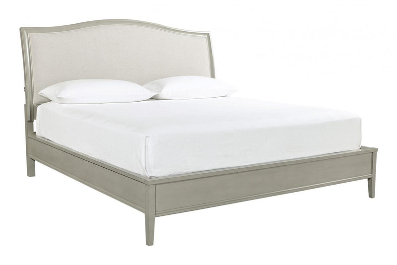 Aspenhome Furniture Charlotte California King Upholstered Sleigh Bed in Shale - Furniture City (CA)l