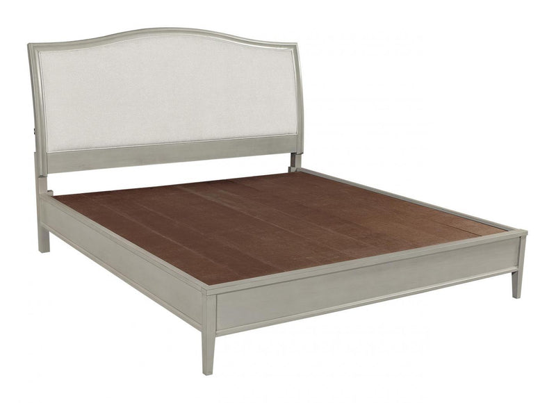 Aspenhome Furniture Charlotte California King Upholstered Sleigh Bed in Shale - Furniture City (CA)l