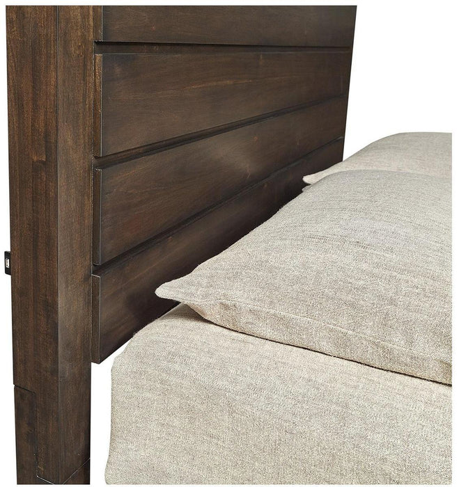 Aspenhome Easton Queen Storage Bed in Burnt Umber