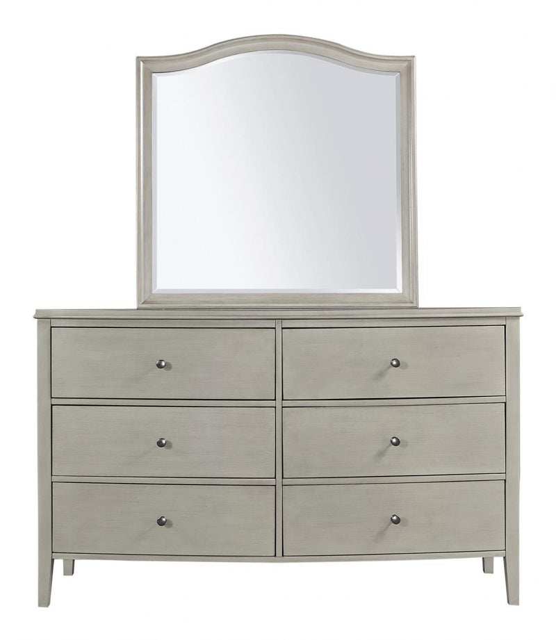 Aspenhome Furniture Charlotte Landscape Mirror in Shale - Furniture City (CA)l