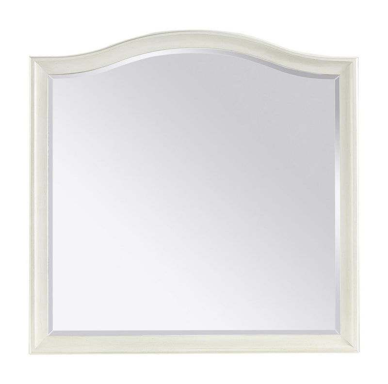 Aspenhome Furniture Charlotte Landscape Mirror in White - Furniture City (CA)l