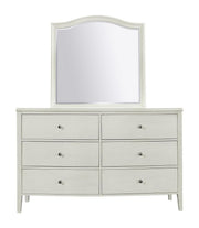 Aspenhome Furniture Charlotte Landscape Mirror in White - Furniture City (CA)l