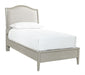 Aspenhome Furniture Charlotte Twin Upholstered Sleigh Bed in Shale image