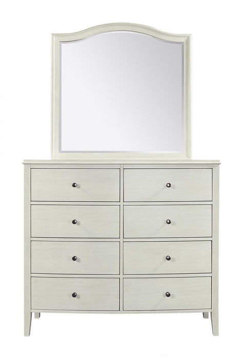 Aspenhome Furniture Charlotte Landscape Mirror in White