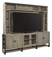 Aspenhome Furniture Grayson 96" Console and Hutch in Cinder Grey - Furniture City (CA)l