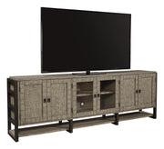 Aspenhome Furniture Grayson 96" Console and Hutch in Cinder Grey - Furniture City (CA)l