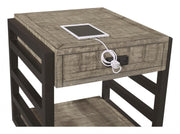 Aspenhome Furniture Grayson End Table in Cinder Grey - Furniture City (CA)l