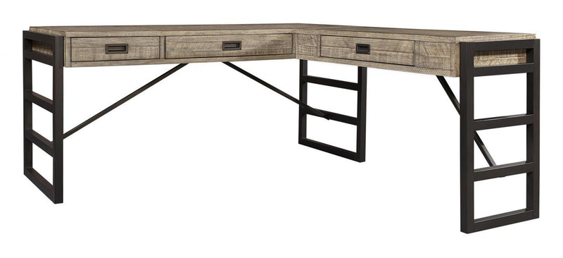 Aspenhome Furniture Grayson L-Shaped Desk in Cinder Grey-308 - Furniture City (CA)l