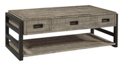 Aspenhome Furniture Grayson Lift Top Cocktail Table in Cinder Grey - Furniture City (CA)l