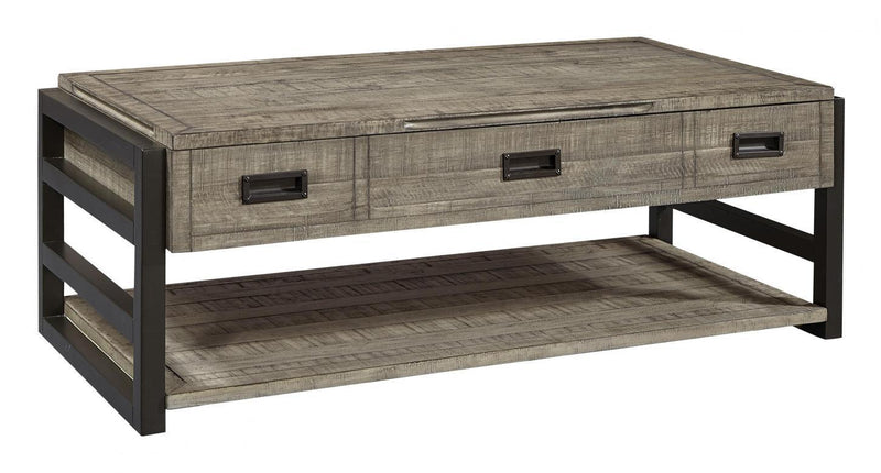 Aspenhome Furniture Grayson Lift Top Cocktail Table in Cinder Grey - Furniture City (CA)l
