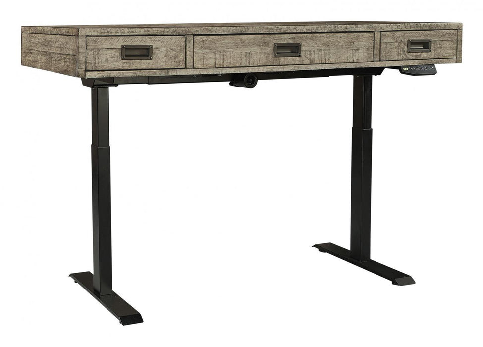 Aspenhome Furniture Grayson Lift Top Desk and Base in Cinder Grey